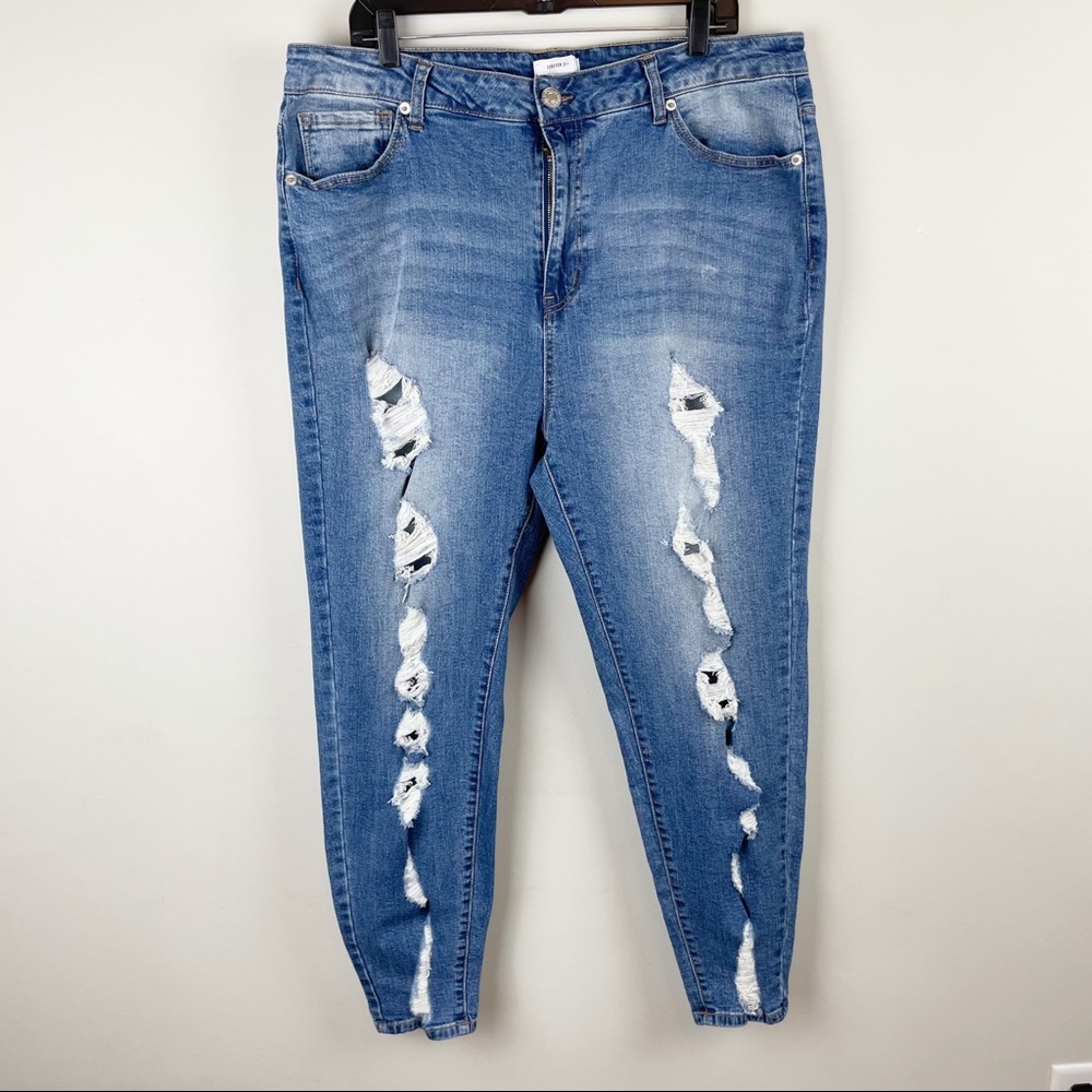 Forever21  Plus Size High-Rise Skinny Jeans 18